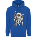 Steampunk Octopus Kraken Cthulhu Mens 80% Cotton Hoodie Royal Blue
