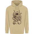 Steampunk Octopus Kraken Cthulhu Mens 80% Cotton Hoodie Sand