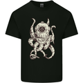 Steampunk Octopus Kraken Cthulhu Mens Cotton T-Shirt Tee Top Black