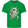 Steampunk Octopus Kraken Cthulhu Mens Cotton T-Shirt Tee Top Irish Green