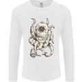 Steampunk Octopus Kraken Cthulhu Mens Long Sleeve T-Shirt White