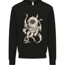 Steampunk Octopus Kraken Cthulhu Mens Sweatshirt Jumper Black