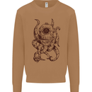 Steampunk Octopus Kraken Cthulhu Mens Sweatshirt Jumper Caramel Latte