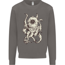 Steampunk Octopus Kraken Cthulhu Mens Sweatshirt Jumper Charcoal