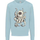 Steampunk Octopus Kraken Cthulhu Mens Sweatshirt Jumper Light Blue