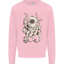 Steampunk Octopus Kraken Cthulhu Mens Sweatshirt Jumper Light Pink