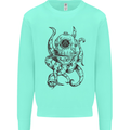 Steampunk Octopus Kraken Cthulhu Mens Sweatshirt Jumper Peppermint