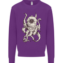 Steampunk Octopus Kraken Cthulhu Mens Sweatshirt Jumper Purple