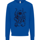 Steampunk Octopus Kraken Cthulhu Mens Sweatshirt Jumper Royal Blue