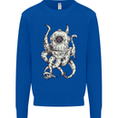 Steampunk Octopus Kraken Cthulhu Mens Sweatshirt Jumper Royal Blue