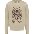 Steampunk Octopus Kraken Cthulhu Mens Sweatshirt Jumper Sand