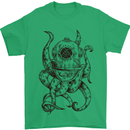 Steampunk Octopus Kraken Cthulhu Mens T-Shirt 100% Cotton Irish Green