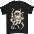 Steampunk Octopus Kraken Cthulhu Mens T-Shirt Cotton Gildan Black