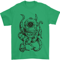 Steampunk Octopus Kraken Cthulhu Mens T-Shirt Cotton Gildan Irish Green
