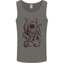 Steampunk Octopus Kraken Cthulhu Mens Vest Tank Top Charcoal
