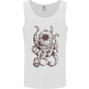 Steampunk Octopus Kraken Cthulhu Mens Vest Tank Top White