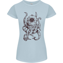 Steampunk Octopus Kraken Cthulhu Womens Petite Cut T-Shirt Light Blue