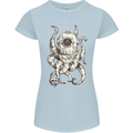 Steampunk Octopus Kraken Cthulhu Womens Petite Cut T-Shirt Light Blue