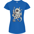 Steampunk Octopus Kraken Cthulhu Womens Petite Cut T-Shirt Royal Blue