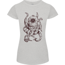 Steampunk Octopus Kraken Cthulhu Womens Petite Cut T-Shirt Sports Grey