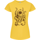 Steampunk Octopus Kraken Cthulhu Womens Petite Cut T-Shirt Yellow