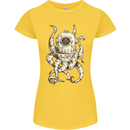 Steampunk Octopus Kraken Cthulhu Womens Petite Cut T-Shirt Yellow