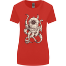 Steampunk Octopus Kraken Cthulhu Womens Wider Cut T-Shirt Red