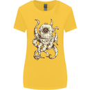 Steampunk Octopus Kraken Cthulhu Womens Wider Cut T-Shirt Yellow