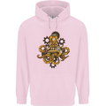 Steampunk Octopus Scuba Diving Cthulhu Childrens Kids Hoodie Light Pink