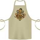 Steampunk Octopus Scuba Diving Cthulhu Cotton Apron 100% Organic Khaki