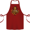 Steampunk Octopus Scuba Diving Cthulhu Cotton Apron 100% Organic Maroon