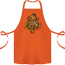 Steampunk Octopus Scuba Diving Cthulhu Cotton Apron 100% Organic Orange