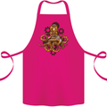 Steampunk Octopus Scuba Diving Cthulhu Cotton Apron 100% Organic Pink