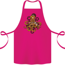 Steampunk Octopus Scuba Diving Cthulhu Cotton Apron 100% Organic Pink