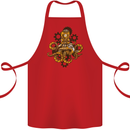 Steampunk Octopus Scuba Diving Cthulhu Cotton Apron 100% Organic Red