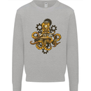 Steampunk Octopus Scuba Diving Cthulhu Kids Sweatshirt Jumper Sports Grey