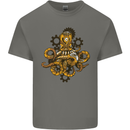 Steampunk Octopus Scuba Diving Cthulhu Kids T-Shirt Childrens Charcoal