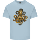 Steampunk Octopus Scuba Diving Cthulhu Kids T-Shirt Childrens Light Blue