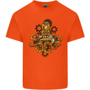 Steampunk Octopus Scuba Diving Cthulhu Kids T-Shirt Childrens Orange