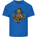 Steampunk Octopus Scuba Diving Cthulhu Kids T-Shirt Childrens Royal Blue