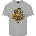 Steampunk Octopus Scuba Diving Cthulhu Kids T-Shirt Childrens Sports Grey