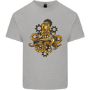 Steampunk Octopus Scuba Diving Cthulhu Kids T-Shirt Childrens Sports Grey