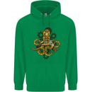 Steampunk Octopus Scuba Diving Cthulhu Mens 80% Cotton Hoodie Irish Green