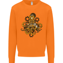 Steampunk Octopus Scuba Diving Cthulhu Mens Sweatshirt Jumper Orange