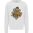 Steampunk Octopus Scuba Diving Cthulhu Mens Sweatshirt Jumper White