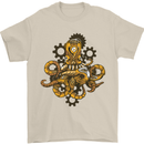 Steampunk Octopus Scuba Diving Cthulhu Mens T-Shirt 100% Cotton Sand