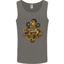 Steampunk Octopus Scuba Diving Cthulhu Mens Vest Tank Top Charcoal