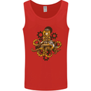 Steampunk Octopus Scuba Diving Cthulhu Mens Vest Tank Top Red