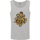 Steampunk Octopus Scuba Diving Cthulhu Mens Vest Tank Top Sports Grey