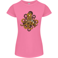 Steampunk Octopus Scuba Diving Cthulhu Womens Petite Cut T-Shirt Azalea
